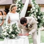 Civil wedding in Poland, outdoor civil wedding combined with a humanist ceremony